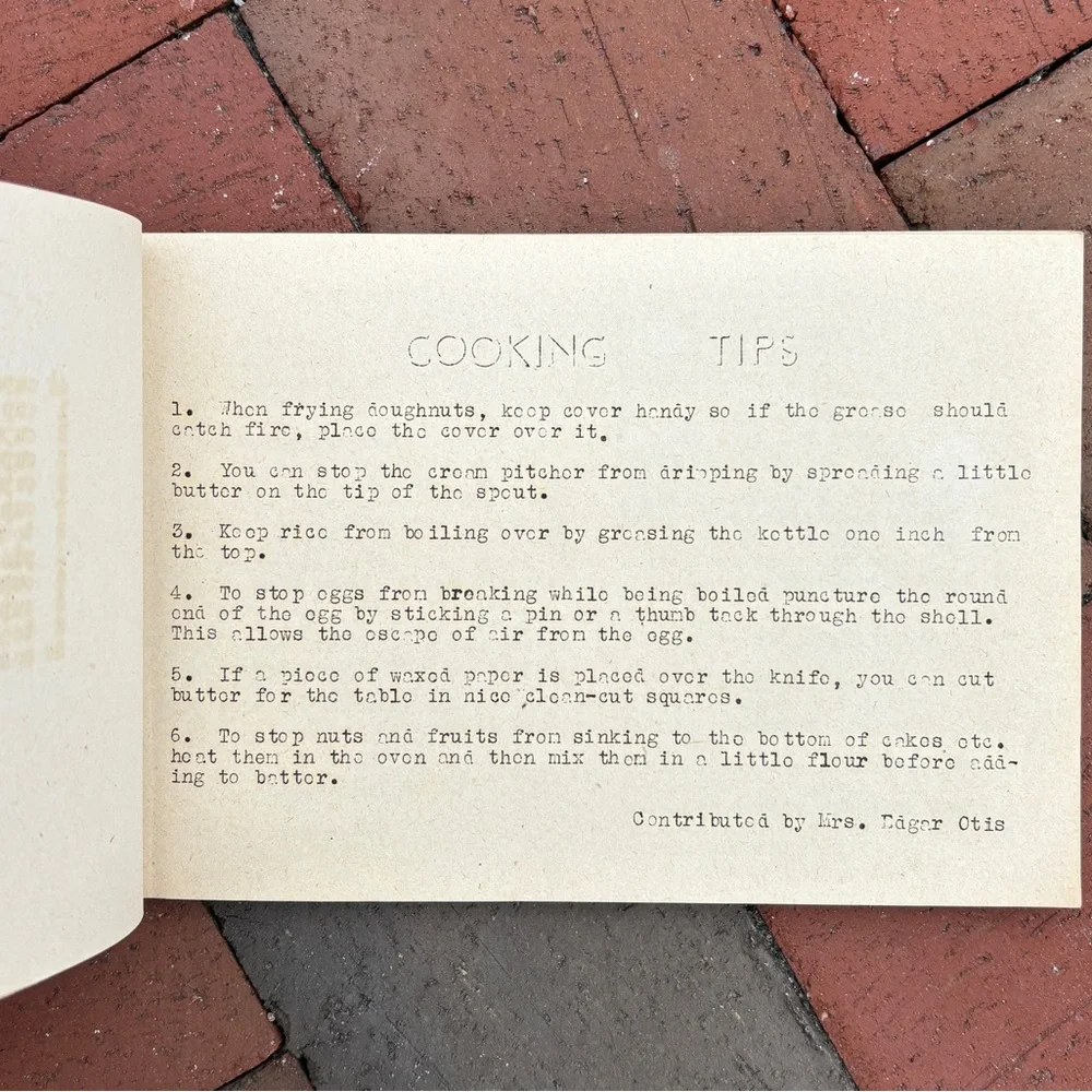 1945 YWA Exeter NH Young Womens Auxiliary WWII Recipes Cookbook New Hampshire